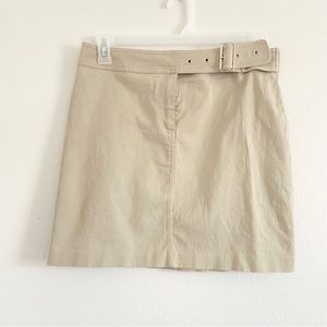 Kenar utility highwaisted belt skirt | size 8 | beige tan
